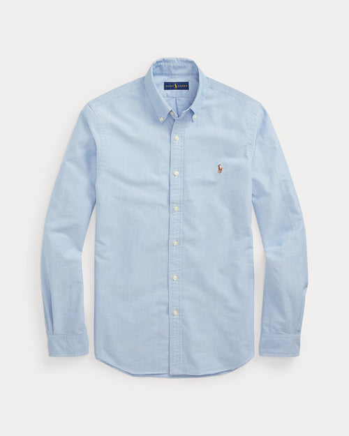 Chemise Ralph Lauren Homme Bleue Slim Fit vue produit