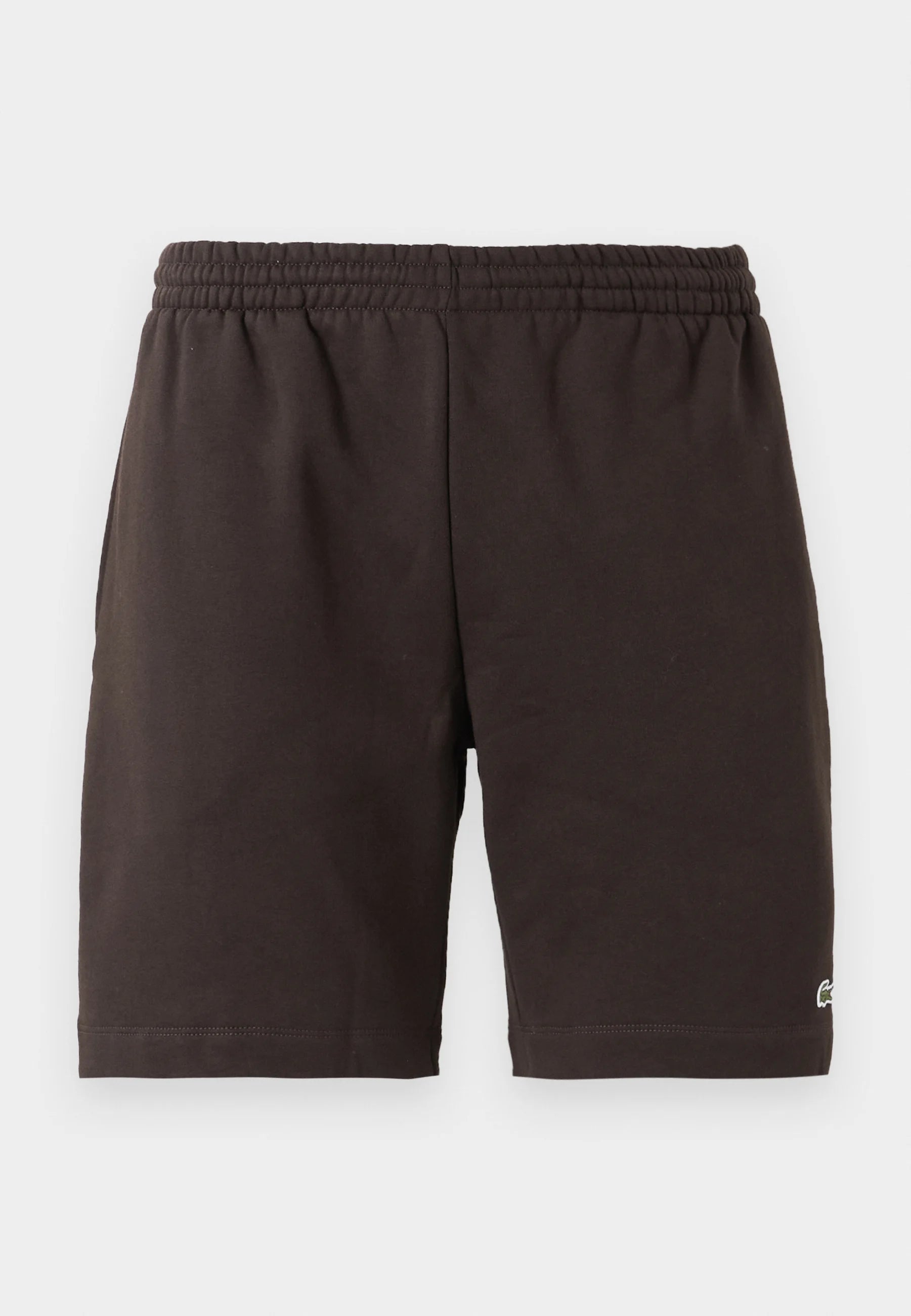 Short Lacoste gris détail crocodile brodé
