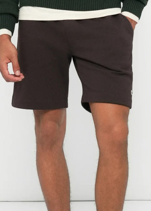 Short Lacoste homme gris chiné vu de face
