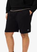 Short Lacoste homme noir vu de face
