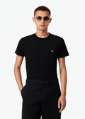 T-shirt Lacoste homme noir vu de face
